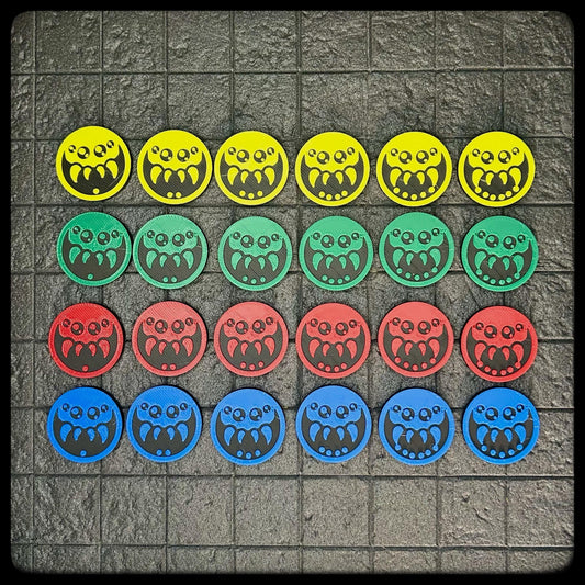 3D Printed Giant Spider Army Tokens – DnD, Pathfinder, Heroquest