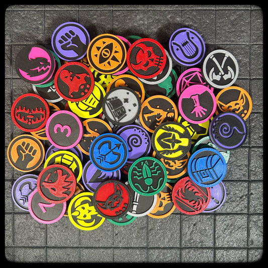 DnD Mystery Character Token bag – Perfect Dungeon Master gift. 3D printed for DnD, Pathfinder and Heroquest- DnD accessory/ DnD gift idea. - HouseofBlackGames