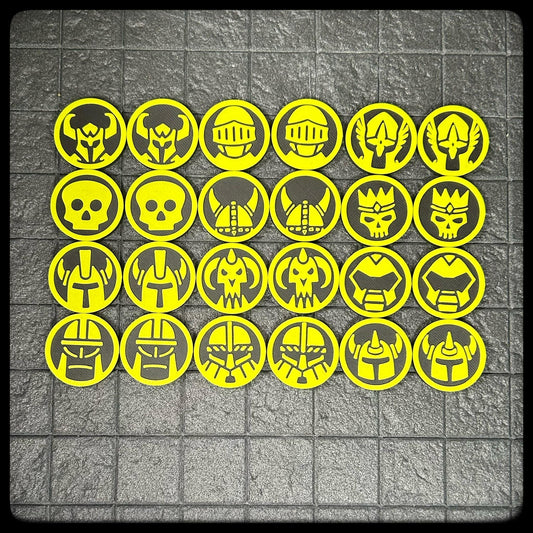 DnD Character Helms and Skulls Tokens –Perfect Dungeon Master gift. 3D printed for DnD, Pathfinder & DnD accessory/DnD gift idea. - HouseofBlackGames