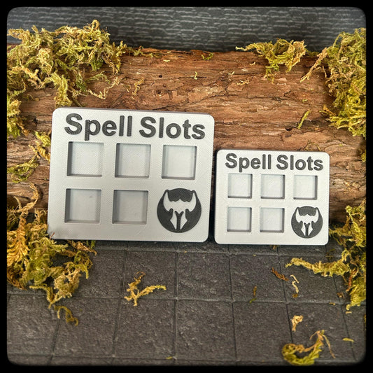 DnD Paladin Spell Tracker & D6 Dice – 3D Printed. DnD Accessory and Dnd Gift idea. Holds D6 Dice. Large or Small half-caster size. - HouseofBlackGames