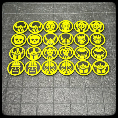 3D Printed DnD Character Tokens – Helms & Skulls for Pathfinder