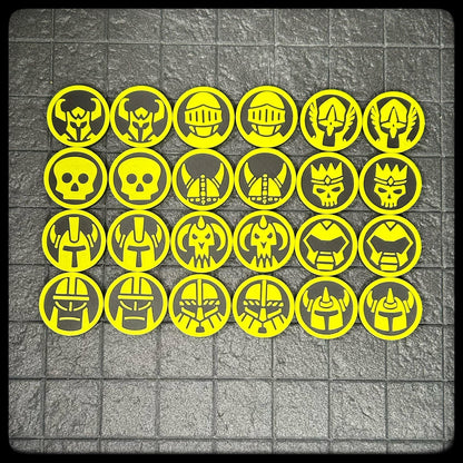 3D Printed DnD Character Tokens – Helms & Skulls for Pathfinder