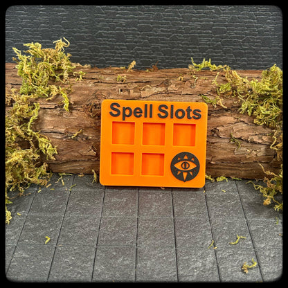 3D Printed Warlock Spell Tracker – DnD Dice Accessory, Half-Caster Size