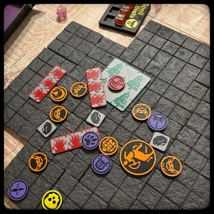 3D Printed Giant Spider Army Tokens – DnD, Pathfinder, Heroquest