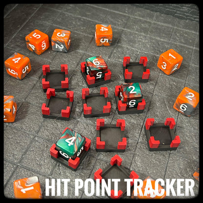 3D Printed DnD Hit Point Tracker - Pack of 10