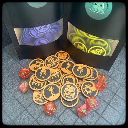 3D Printed DnD Monster Tokens – Lesser Horrors Set, RPG Accessory