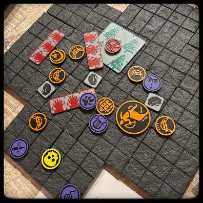 3D Printed DnD Terrain Tiles – Dungeon or Wilderness Set
