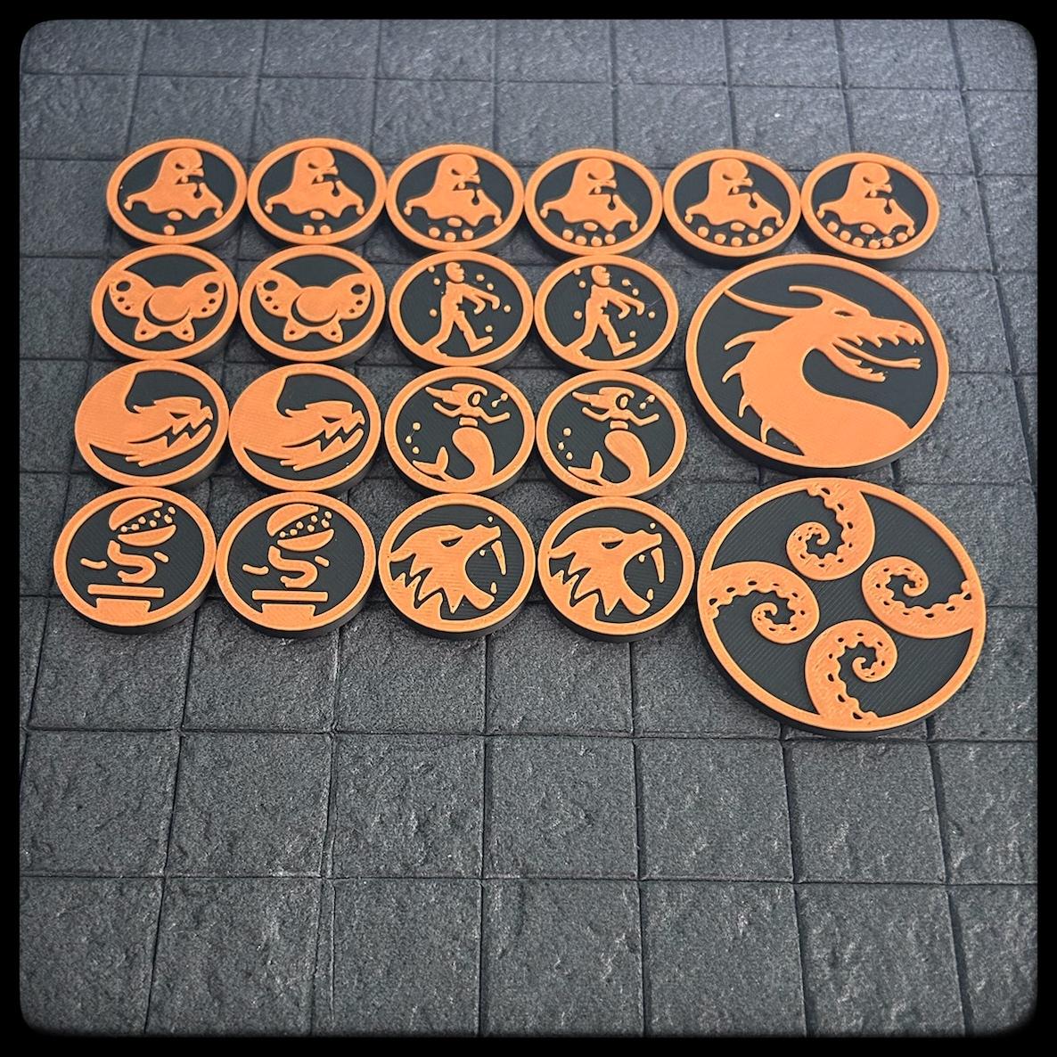 3D Printed DnD Monster Tokens – Greater Fiends Set, Dungeon Master Gift
