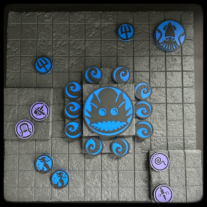 3D Printed Sea Monster Token Set – Dungeon Master Gift