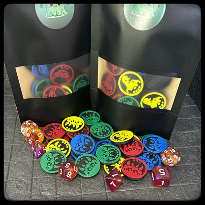 3D Printed Giant Spider Army Tokens – DnD, Pathfinder, Heroquest