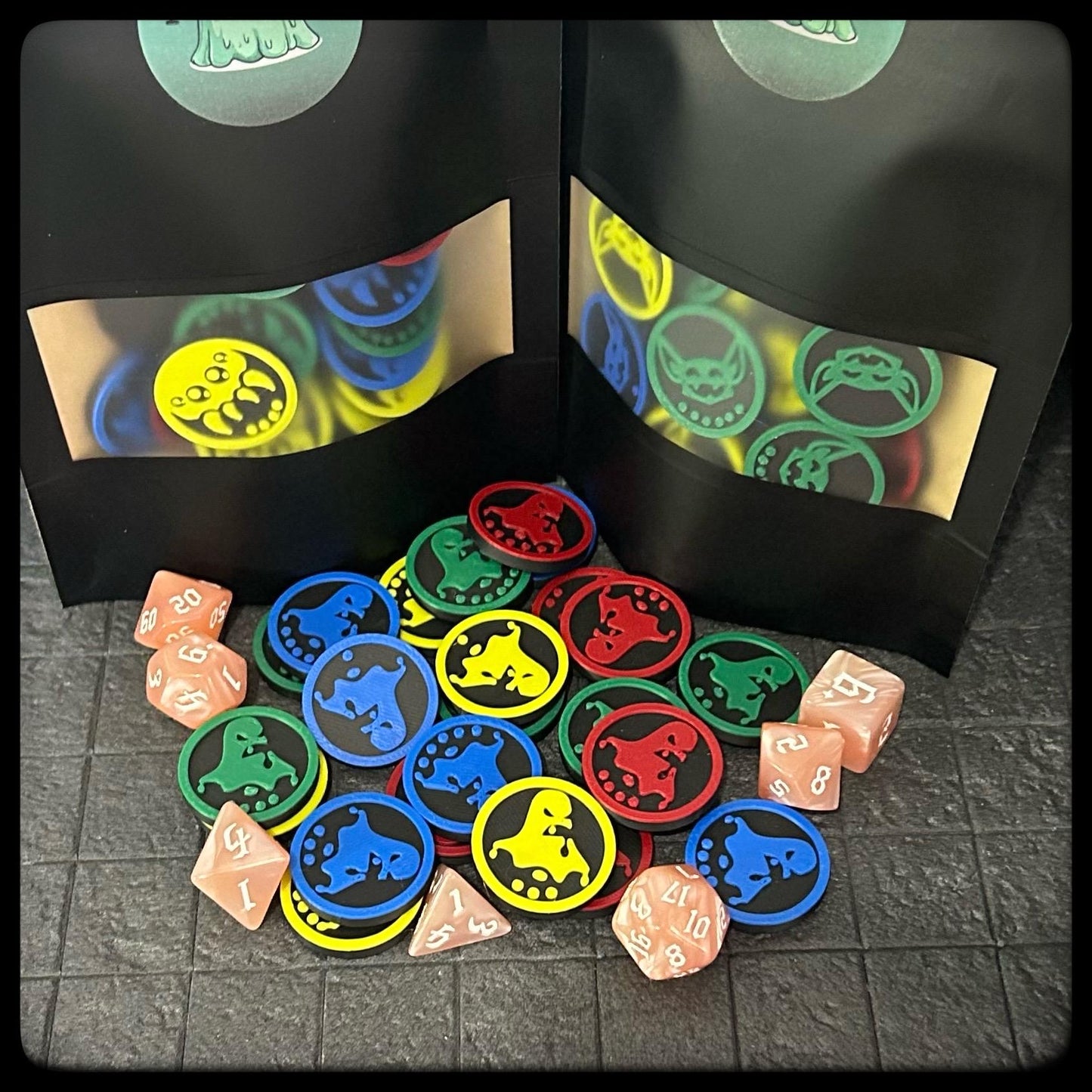 3D Printed Ooze Army Tokens – DnD, Pathfinder, Heroquest