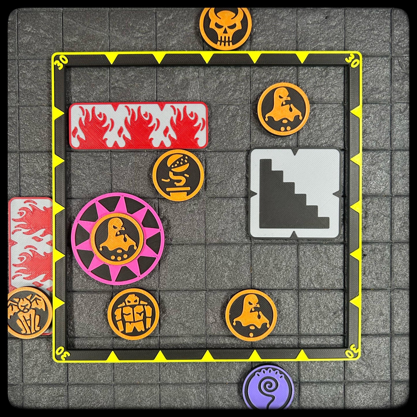 3D Printed DnD Area of Effect Templates – Spell Radius Tracker