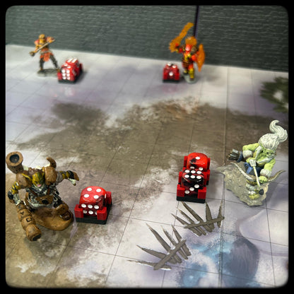 3D Printed Mini Hit Point Tracker – DnD Accessory, Pack of 20