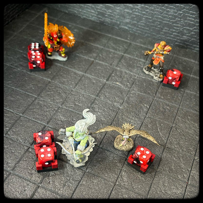 3D Printed Mini Hit Point Tracker – DnD Accessory, Pack of 20