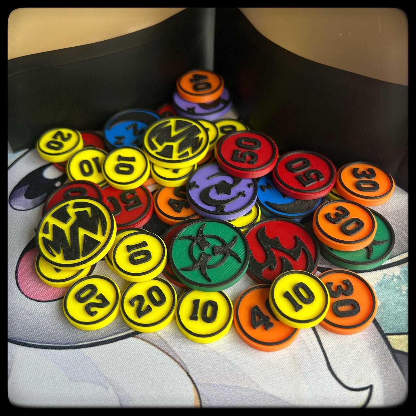 Pokemon 3D Printed Damage and Condition Markers- Pokémon TCG tokens