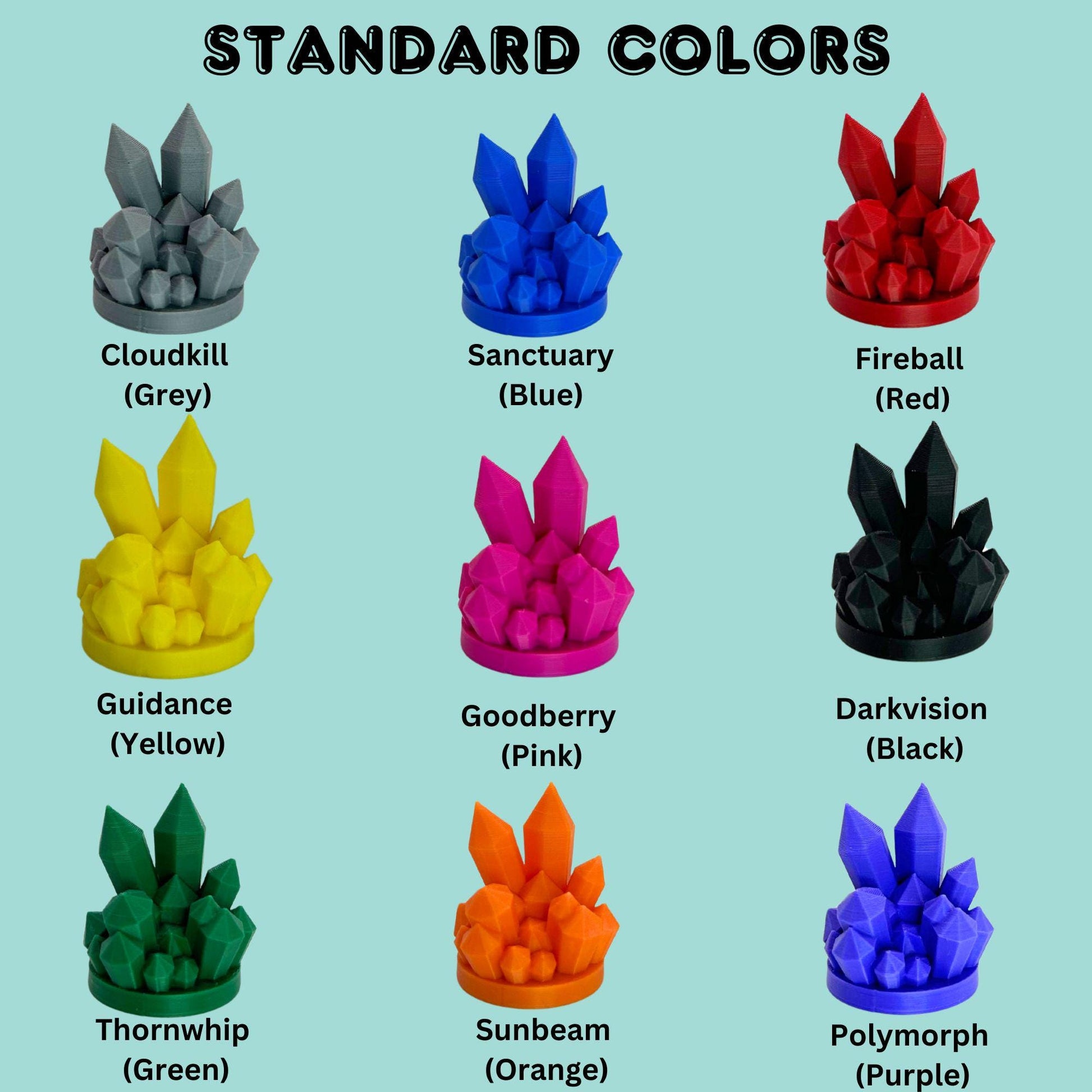 DnD Character Monster Token Set 3 – Mythic Terrors. Perfect Dungeon Master gift.3D printed for DnD, Pathfinder-DnD accessory/ DnD gift idea. - HouseofBlackGames