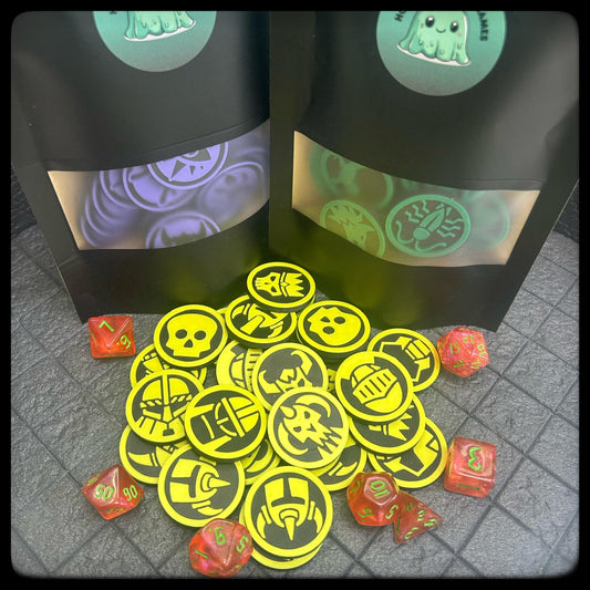 DnD Character Helms and Skulls Tokens –Perfect Dungeon Master gift. 3D printed for DnD, Pathfinder & DnD accessory/DnD gift idea. - HouseofBlackGames