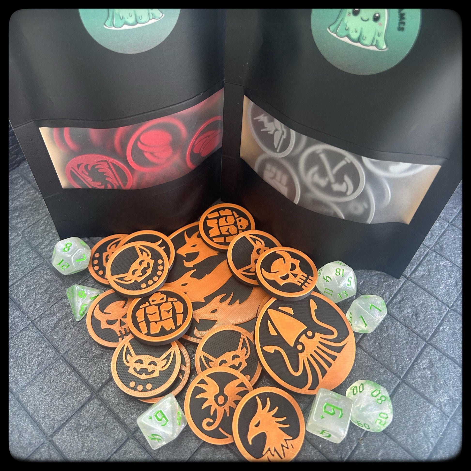 DnD Character Monster Token Set 3 – Mythic Terrors. Perfect Dungeon Master gift.3D printed for DnD, Pathfinder-DnD accessory/ DnD gift idea. - HouseofBlackGames