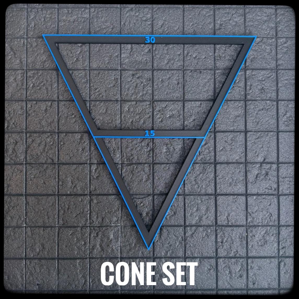 DnD Area of Effect Templates – 3D printed spell length tracker. Great for Dungeon Masters or as a DnD Accessory or DnD gift. - HouseofBlackGames