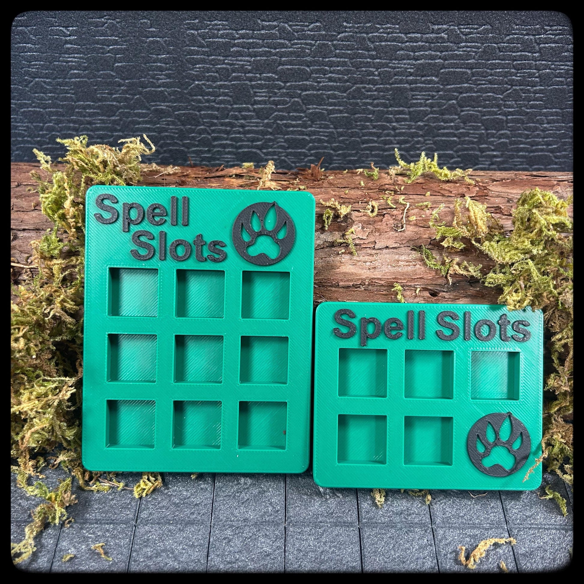 DnD Druid Spell Tracker & D6 Dice – 3D Printed. DnD Accessory and Dnd Gift idea. Holds D6 Dice. Full or half caster size. - HouseofBlackGames
