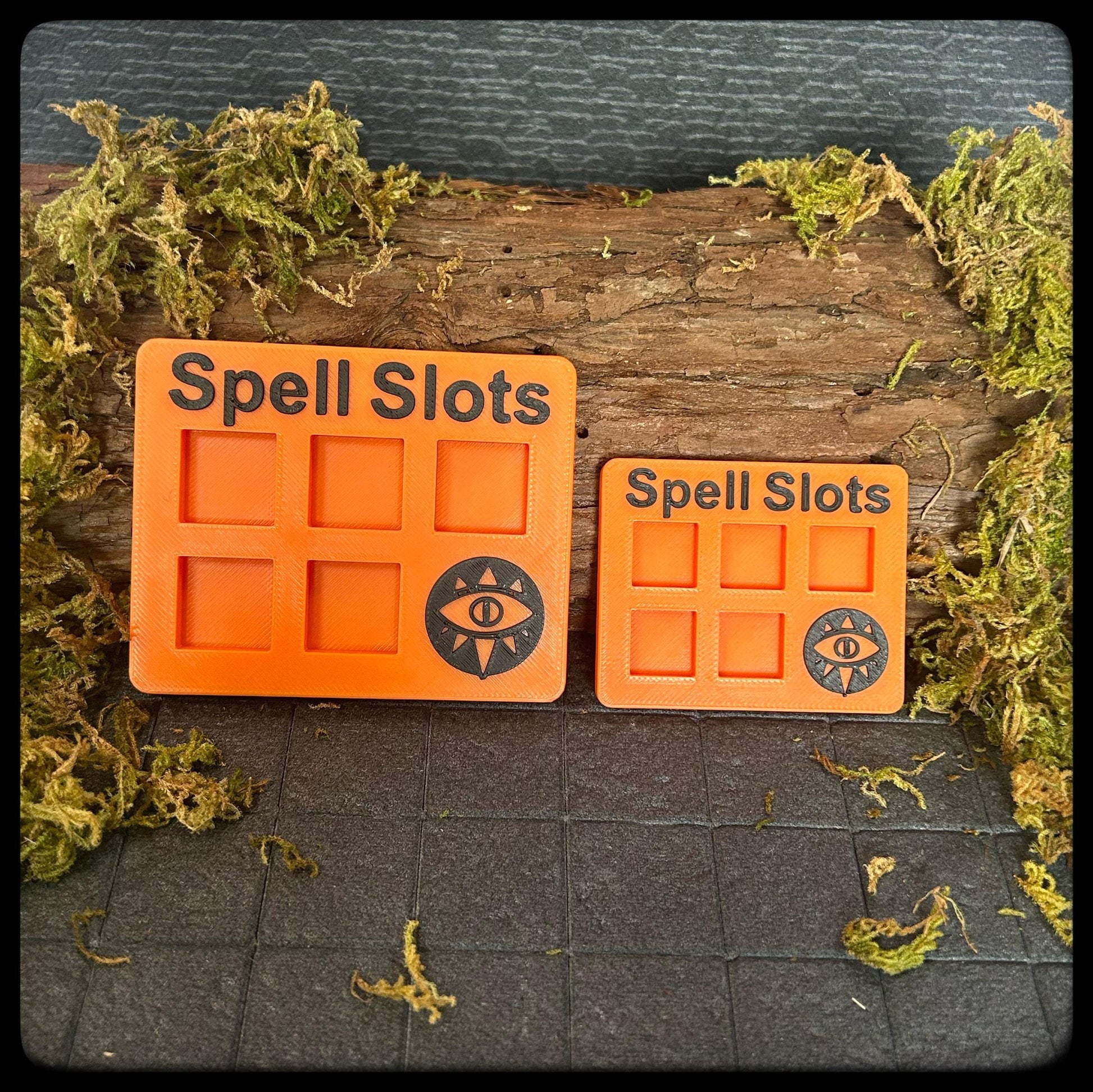 DnD Warlock Spell Tracker & D6 Dice – 3D Printed. DnD Accessory and Dnd Gift idea. Holds D6 Dice. Large or Small half-caster size. - HouseofBlackGames