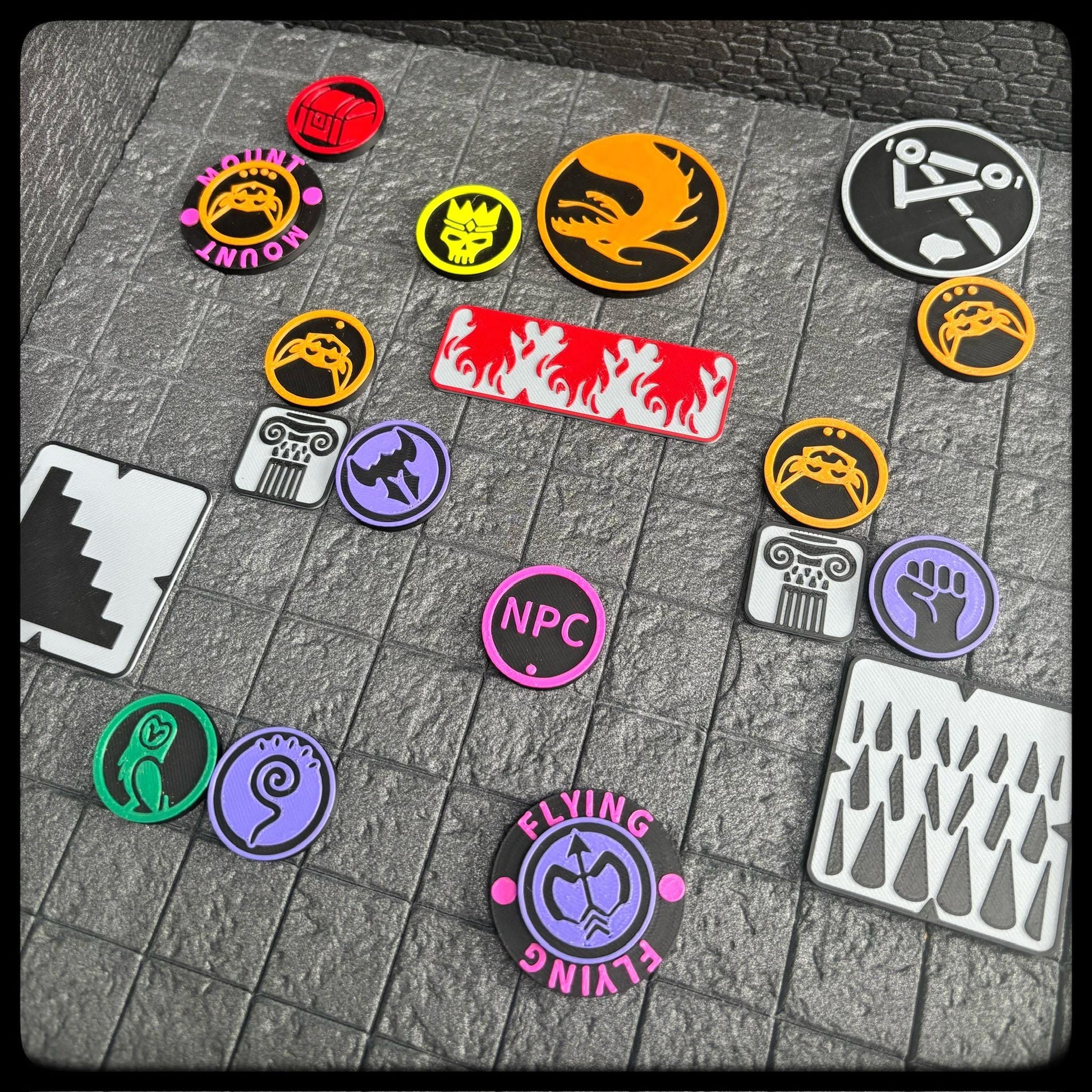 DnD Character Monster Token Set 3 – Mythic Terrors. Perfect Dungeon Master gift.3D printed for DnD, Pathfinder-DnD accessory/ DnD gift idea. - HouseofBlackGames