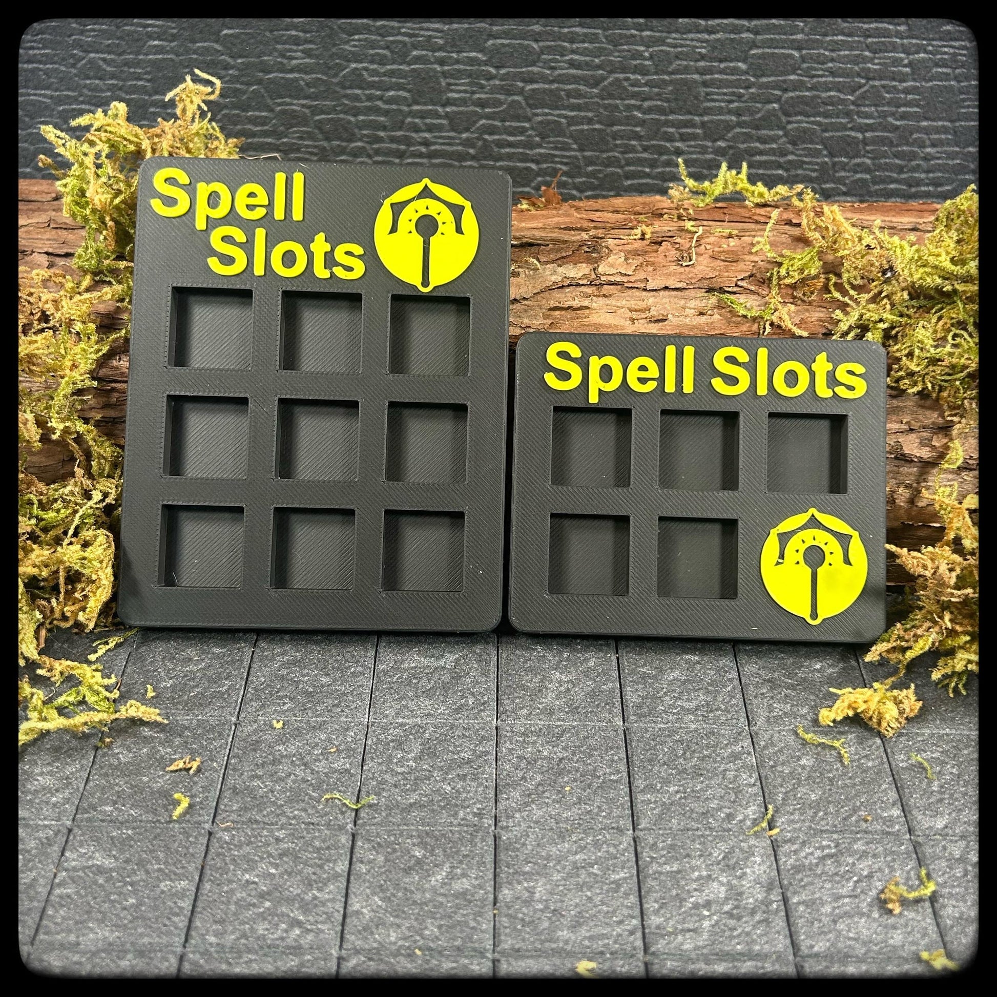 DnD Cleric Spell Tracker & D6 Dice – 3D Printed. DnD Accessory and Dnd Gift idea. Holds D6 Dice. Full or half caster size. - HouseofBlackGames
