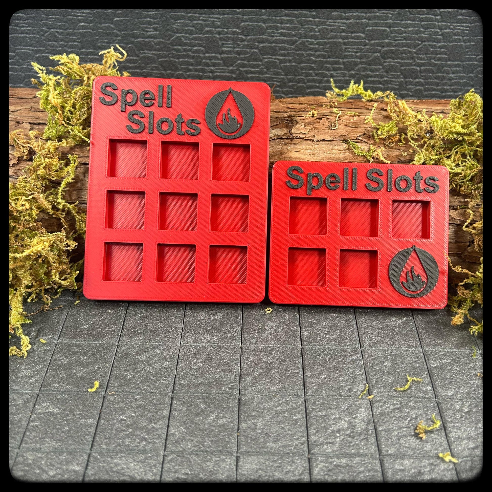 DnD Sorcerer Spell Tracker & D6 Dice – 3D Printed. DnD Accessory and Dnd Gift idea. Holds D6 Dice. Full or half caster size. - HouseofBlackGames