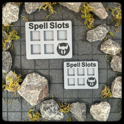 DnD Paladin Spell Tracker & D6 Dice – 3D Printed. DnD Accessory and Dnd Gift idea. Holds D6 Dice. Large or Small half-caster size. - HouseofBlackGames