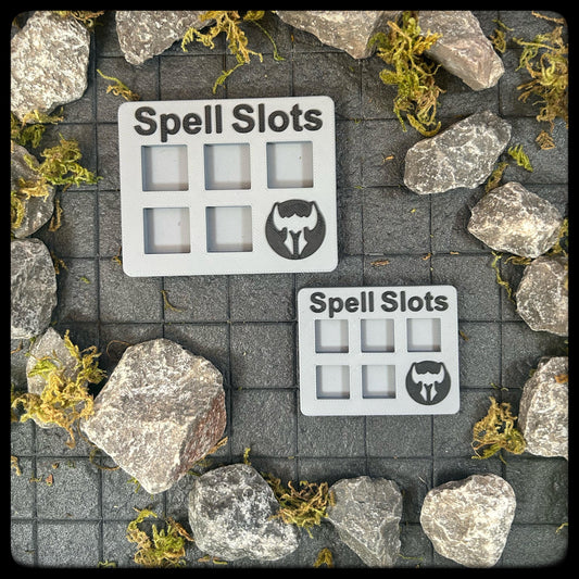 DnD Paladin Spell Tracker & D6 Dice – 3D Printed. DnD Accessory and Dnd Gift idea. Holds D6 Dice. Large or Small half-caster size. - HouseofBlackGames