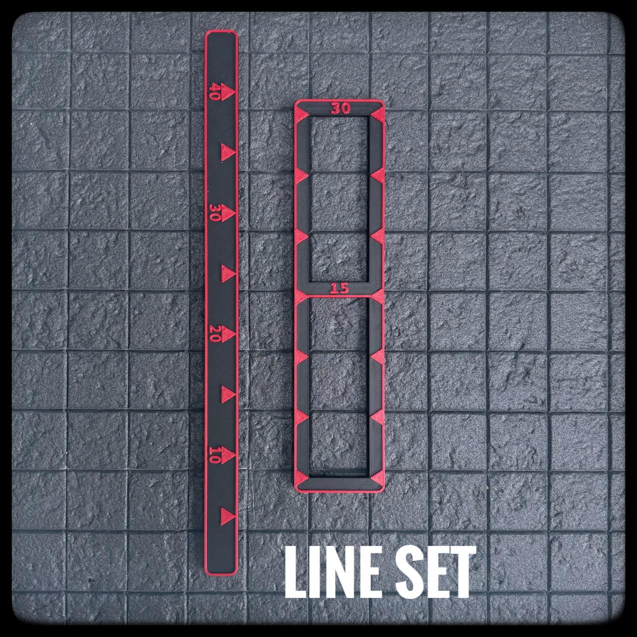 DnD Area of Effect Templates – 3D printed spell length tracker. Great for Dungeon Masters or as a DnD Accessory or DnD gift. - HouseofBlackGames