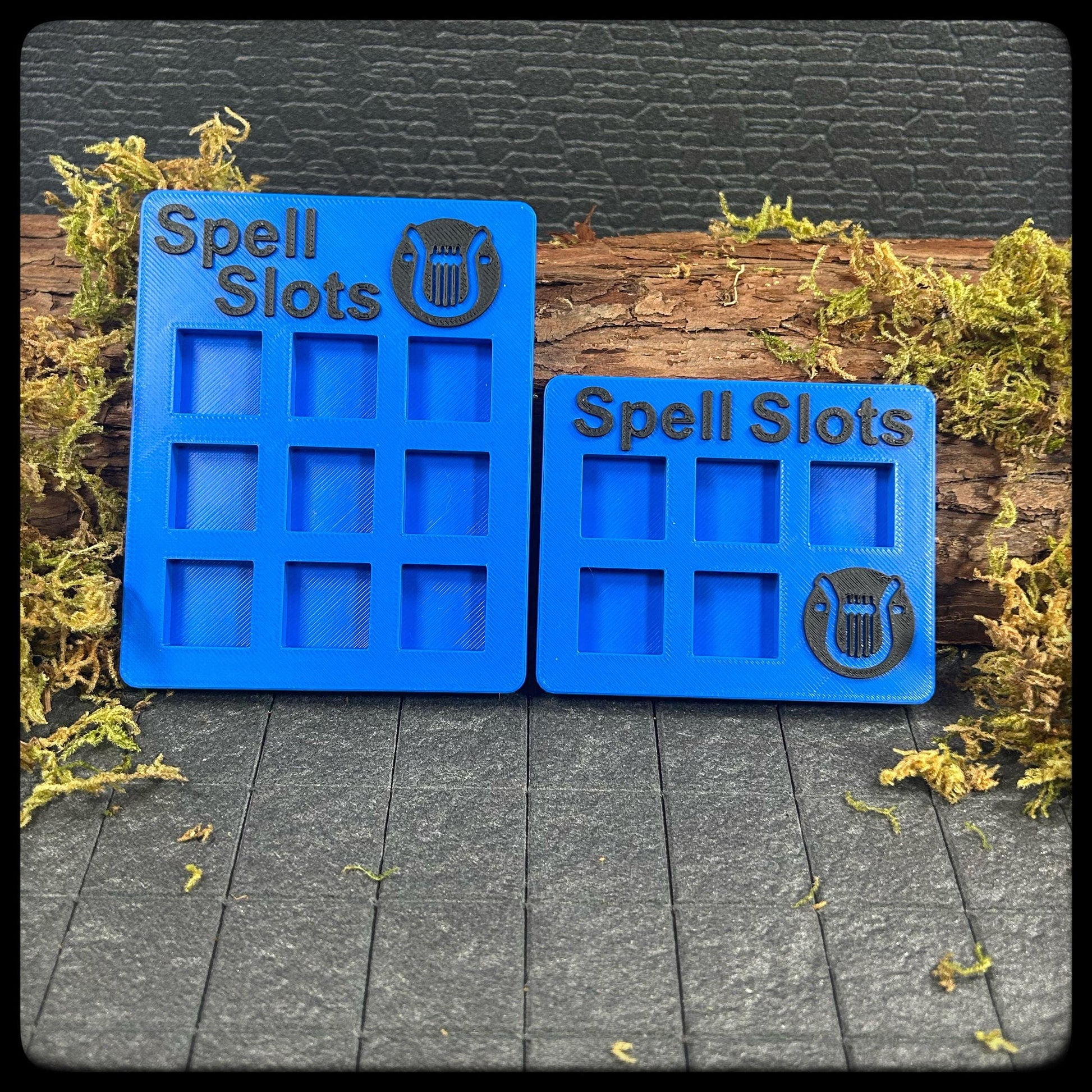 DnD Bard Spell Tracker & D6 Dice – 3D Printed. DnD Accessory and Dnd Gift idea. Holds D6 Dice. Full or half caster size. - HouseofBlackGames