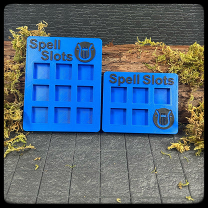 DnD Bard Spell Tracker & D6 Dice – 3D Printed. DnD Accessory and Dnd Gift idea. Holds D6 Dice. Full or half caster size. - HouseofBlackGames
