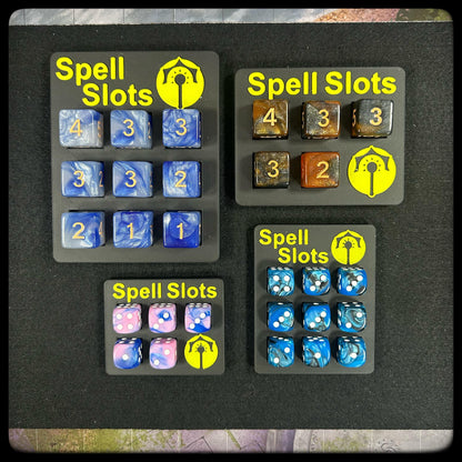 DnD Cleric Spell Tracker & D6 Dice – 3D Printed. DnD Accessory and Dnd Gift idea. Holds D6 Dice. Full or half caster size. - HouseofBlackGames