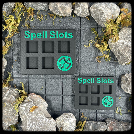DnD Ranger Spell Tracker & D6 Dice – 3D Printed. DnD Accessory and Dnd Gift idea. Holds D6 Dice. Large or Small half-caster size. - HouseofBlackGames