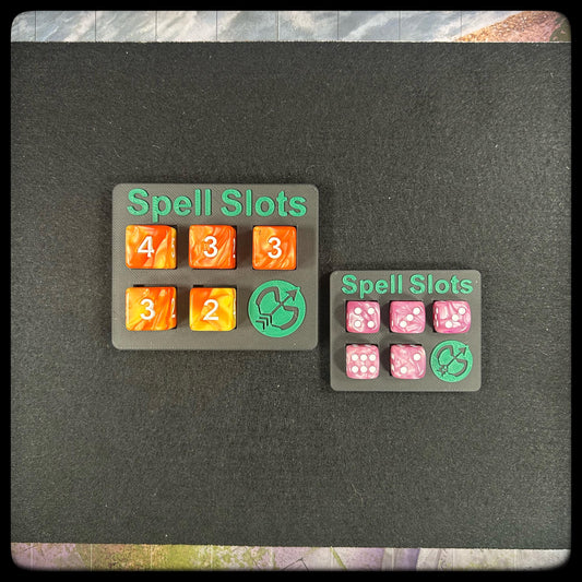 DnD Ranger Spell Tracker & D6 Dice – 3D Printed. DnD Accessory and Dnd Gift idea. Holds D6 Dice. Large or Small half-caster size. - HouseofBlackGames